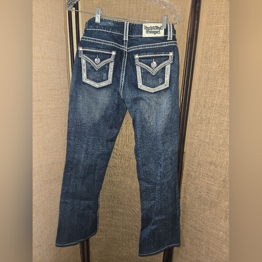 Women's Rock And Roll Cowgirl Bling Jeans 28x28 - Picture 7 of 8